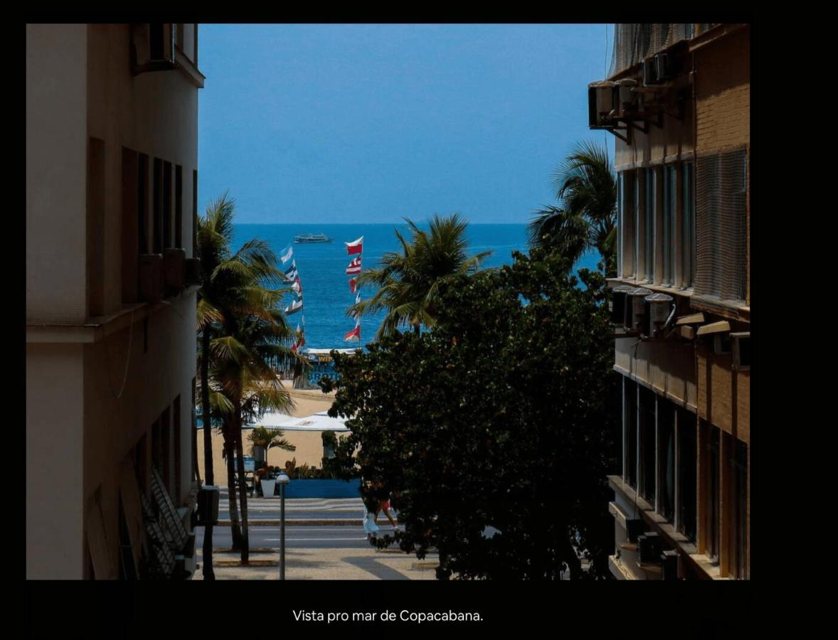 Copacabana Vista Mar Studio Rio de Janeiro Bagian luar foto